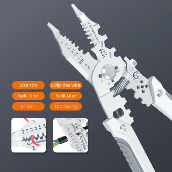 Multi-Functional 16-in-1 Wire Stripper, Crimper & Cutter Tool