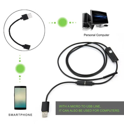 3 in 1 Endoscope Camera (3.5 Meter) Type-C With 6 LEDs, HD Lens & IP67 Waterproof