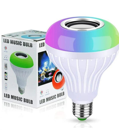 LED Music Bulb with Built-In Bluetooth Speaker & RGB Color Light