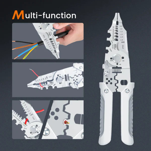 Multi-Function 10-in-1 Wire Stripper & Cutter Tool